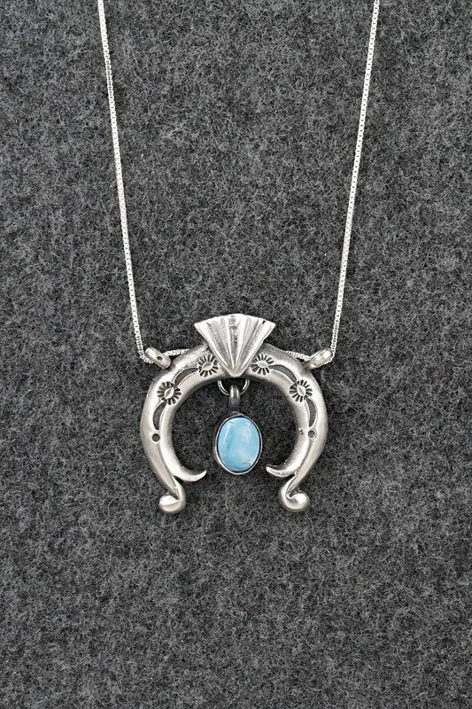 Turquoise & Sterling Silver Necklace - Gary Shorty
