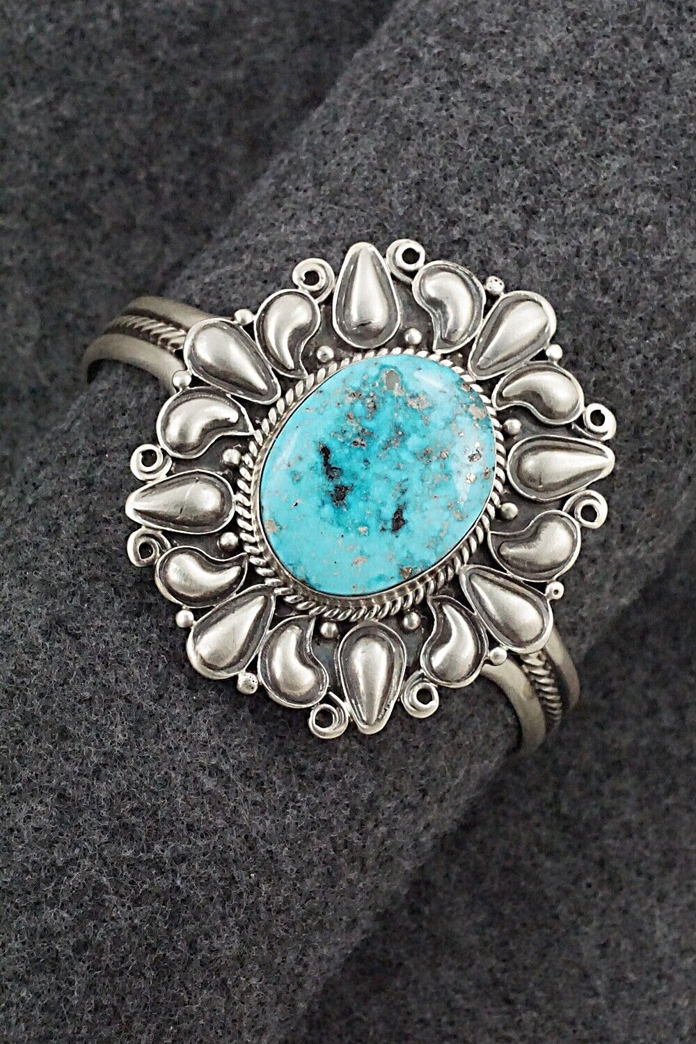 Turquoise & Sterling Silver Bracelet - Derrick Gordon