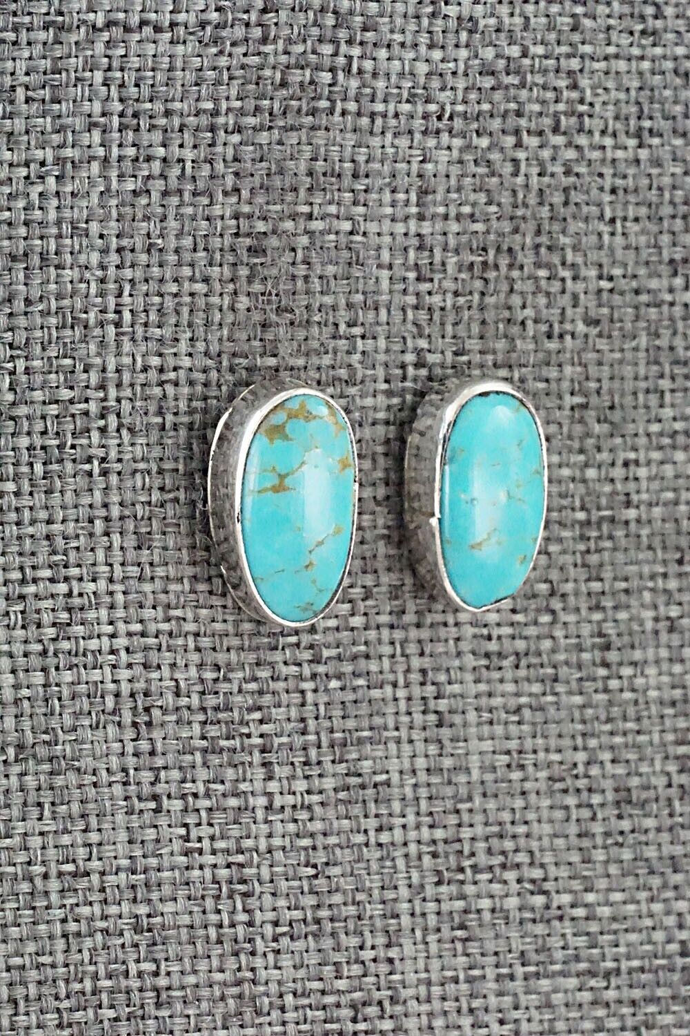 Turquoise & Sterling Silver Earrings - Marco Begaye