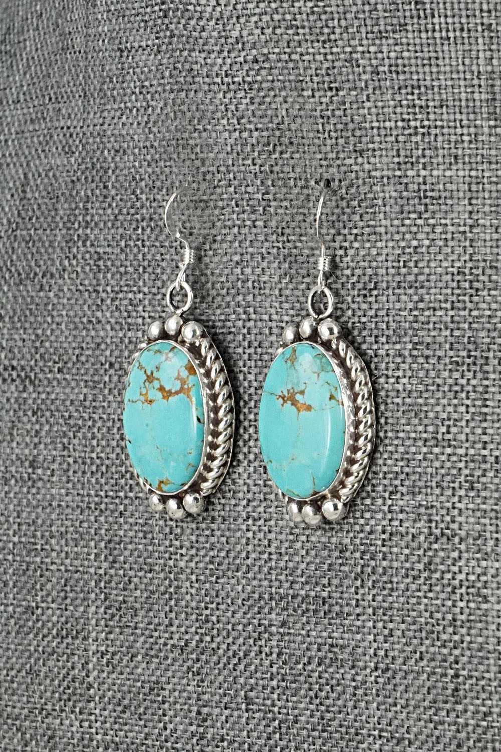 Turquoise & Sterling Silver Earrings - Antwone Brown