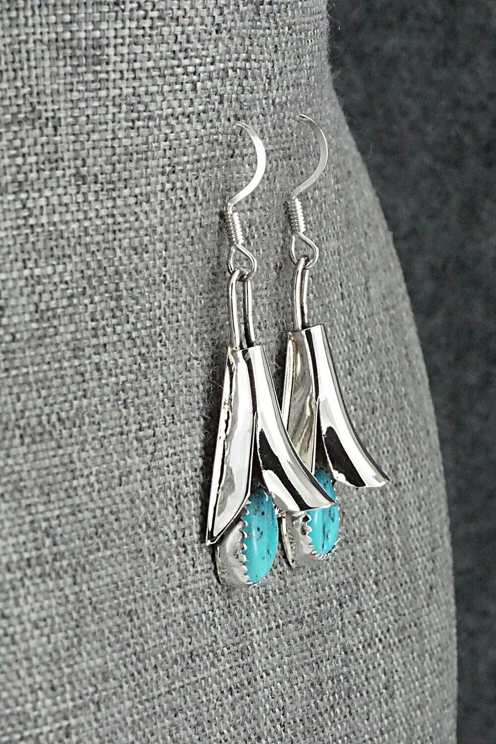 Turquoise & Sterling Silver Squash Blossom Set - Louise Yazzie
