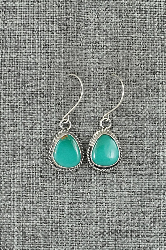 Turquoise & Sterling Silver Earrings - Rosemary Saunders