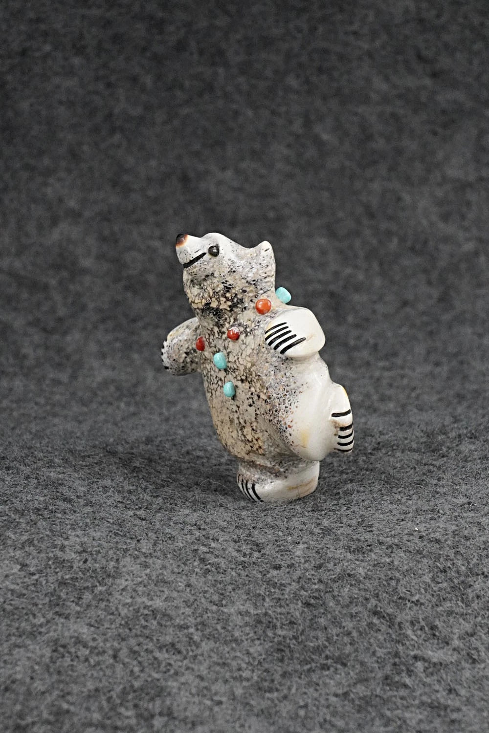 Dancing Bear Zuni Fetish Carving - Claudia Peina