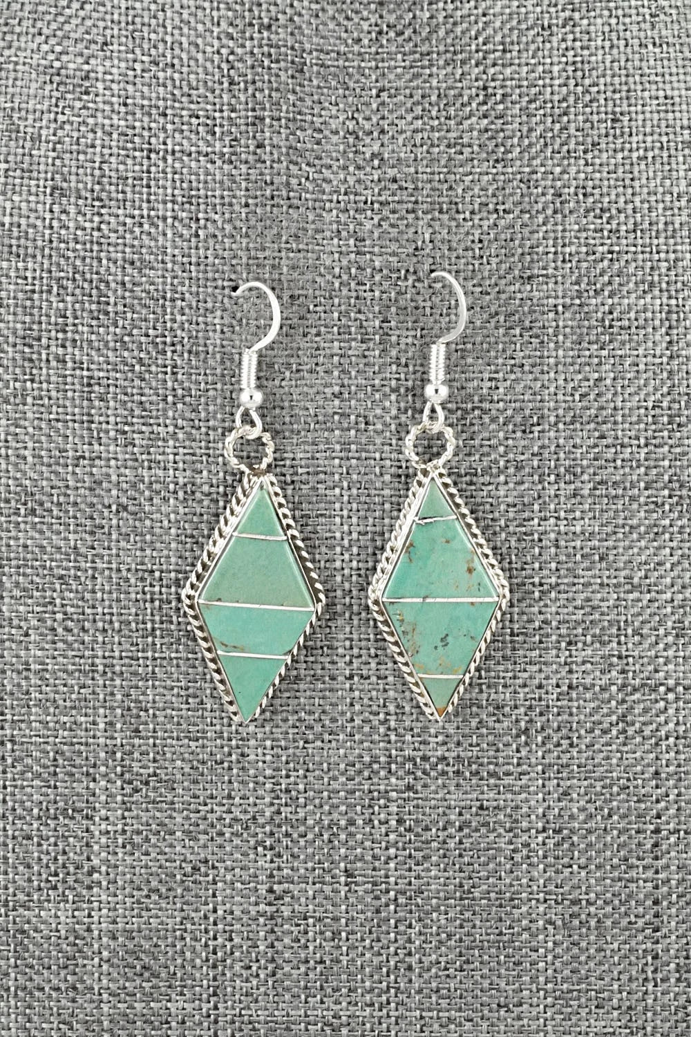 Turquoise & Sterling Silver Earrings - Andrew Enrico