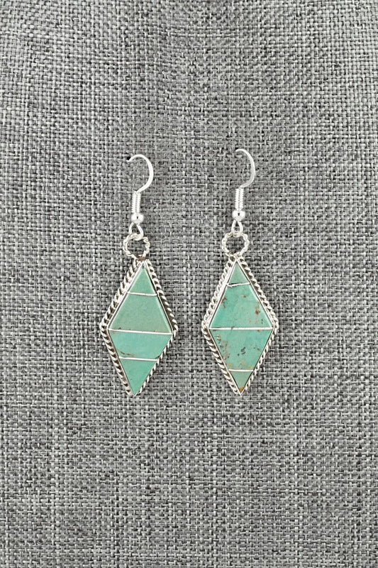 Turquoise & Sterling Silver Earrings - Andrew Enrico