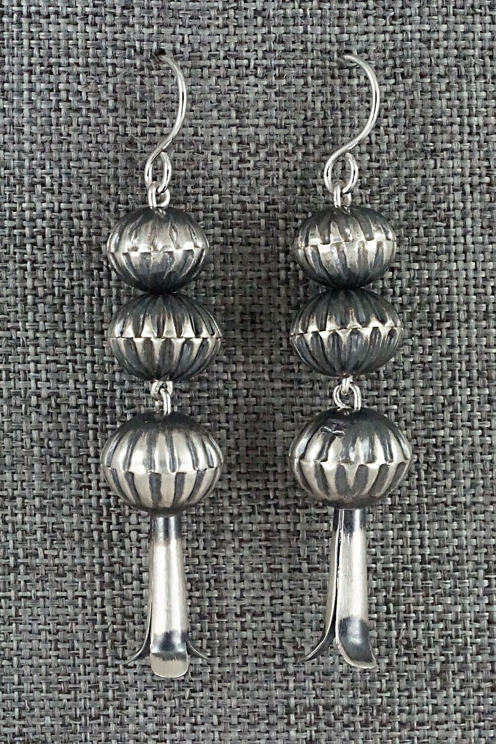 Sterling Silver Navajo Pearl Earrings - Tonisha Haley