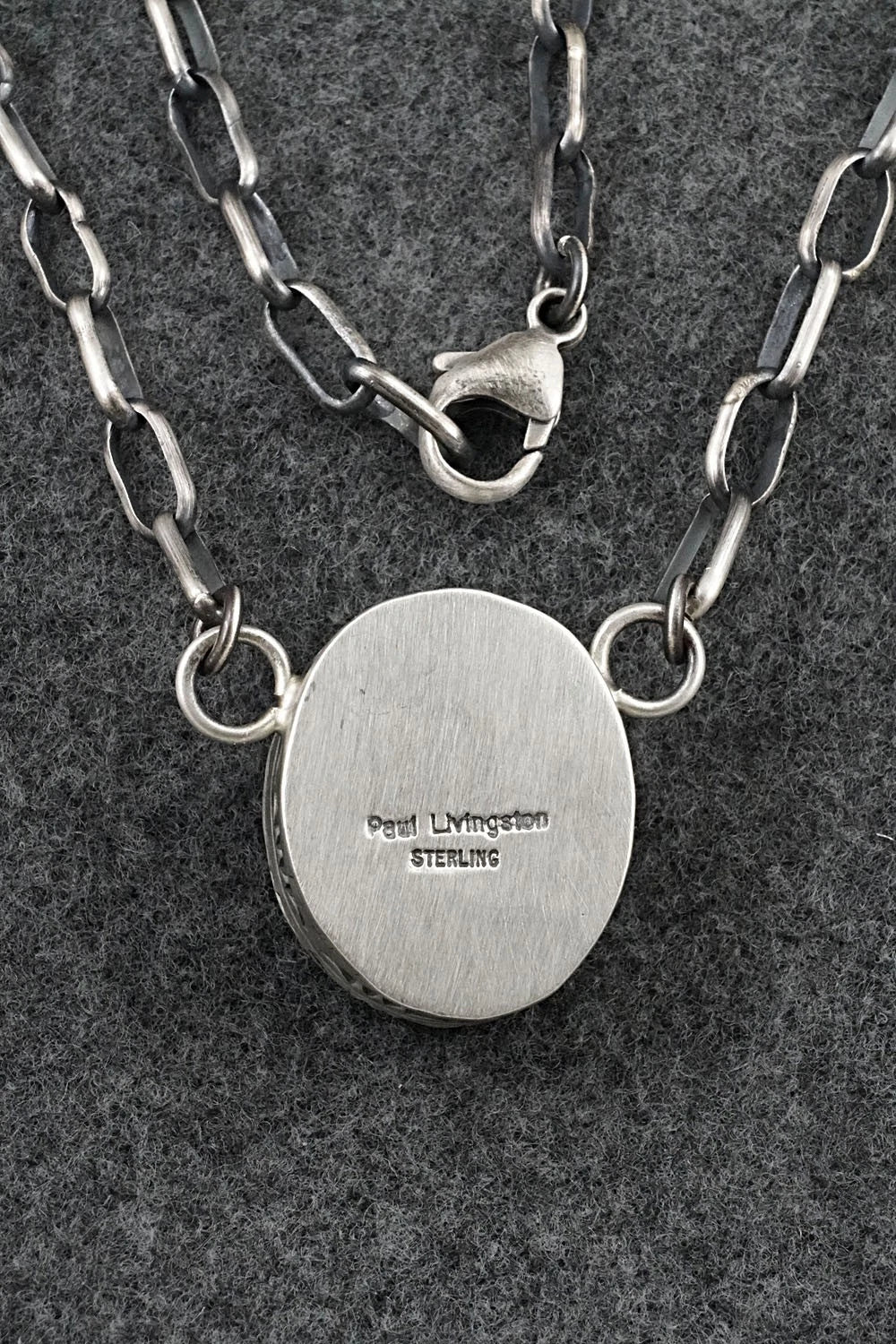 Turquoise & Sterling Silver Necklace - Paul Livingston