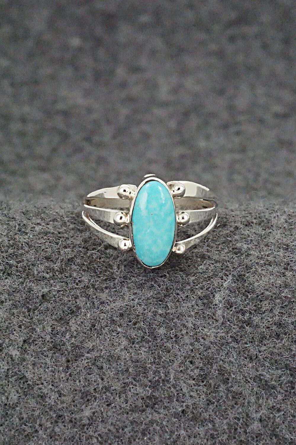 Turquoise & Sterling Silver Ring - Paige Gordon - Size 7