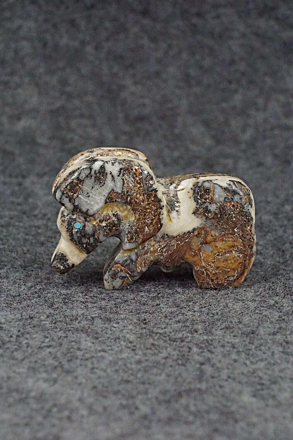 Ram Zuni Fetish Carving - Danny Lonjose