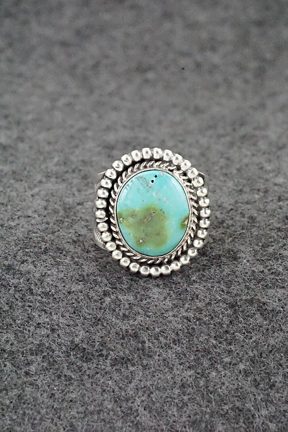 Turquoise & Sterling Silver Ring - Samuel Yellowhair - Size 5.5