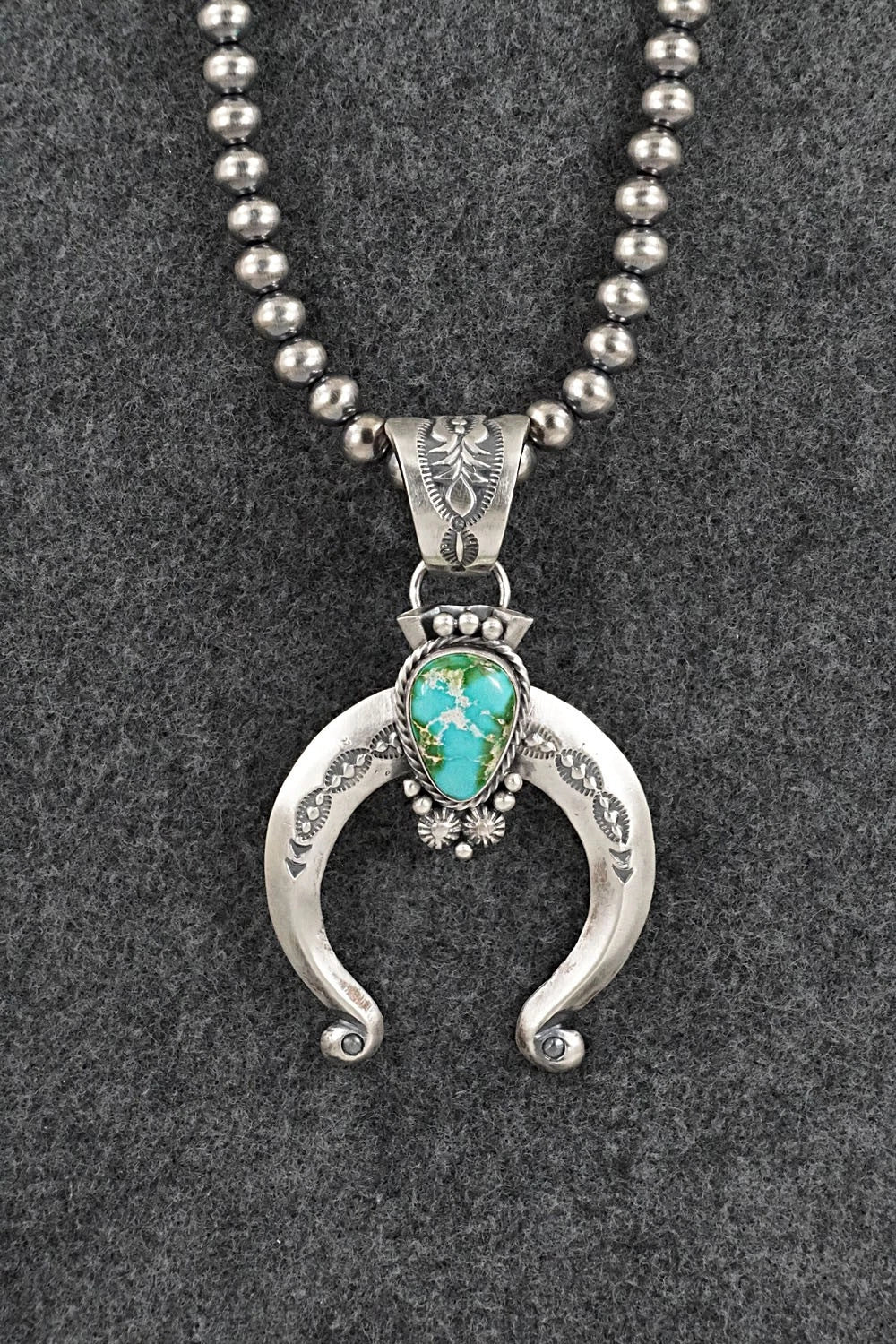 Turquoise & Sterling Silver Necklace - Samuel Yellowhair