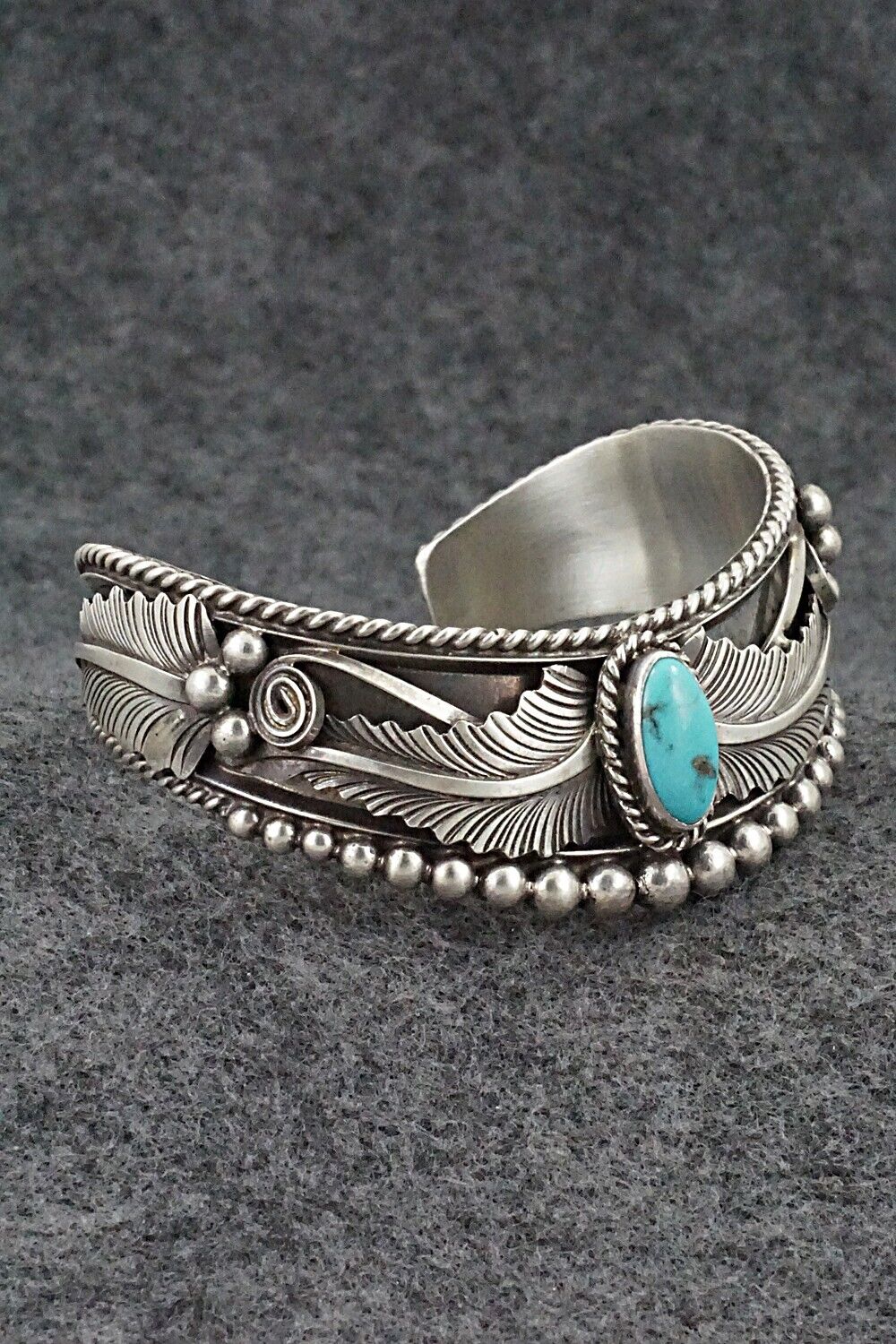Turquoise & Sterling Silver Bracelet - Tom Lewis