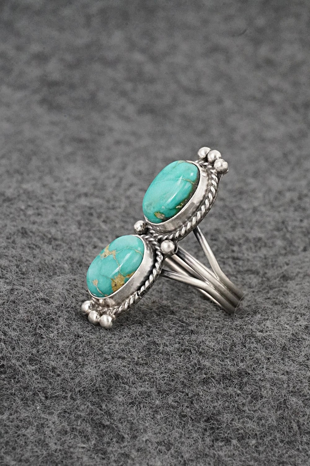 Turquoise & Sterling Silver Ring - Rena Begay - Size 6