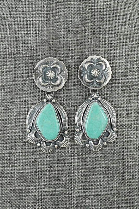 Turquoise & Sterling Silver Earrings - Randy Boyd