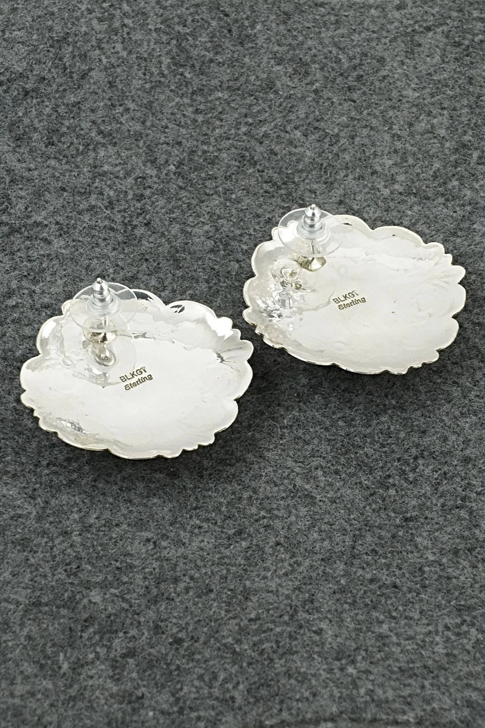 Turquoise & Sterling Silver Earrings - Arnold Blackgoat