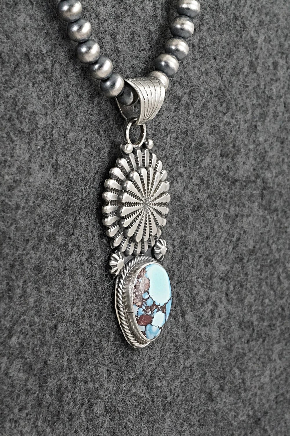 Turquoise & Sterling Silver Necklace - Sharon McCarthy