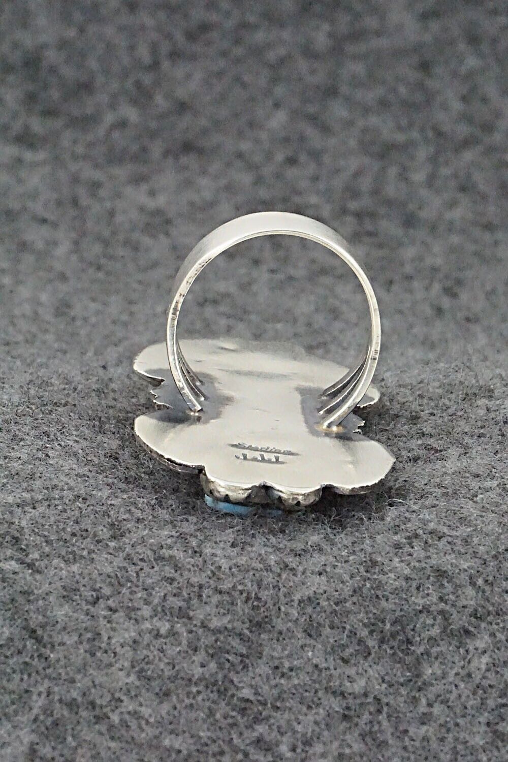 Turquoise & Sterling Silver Ring - Jeff James - Size 9