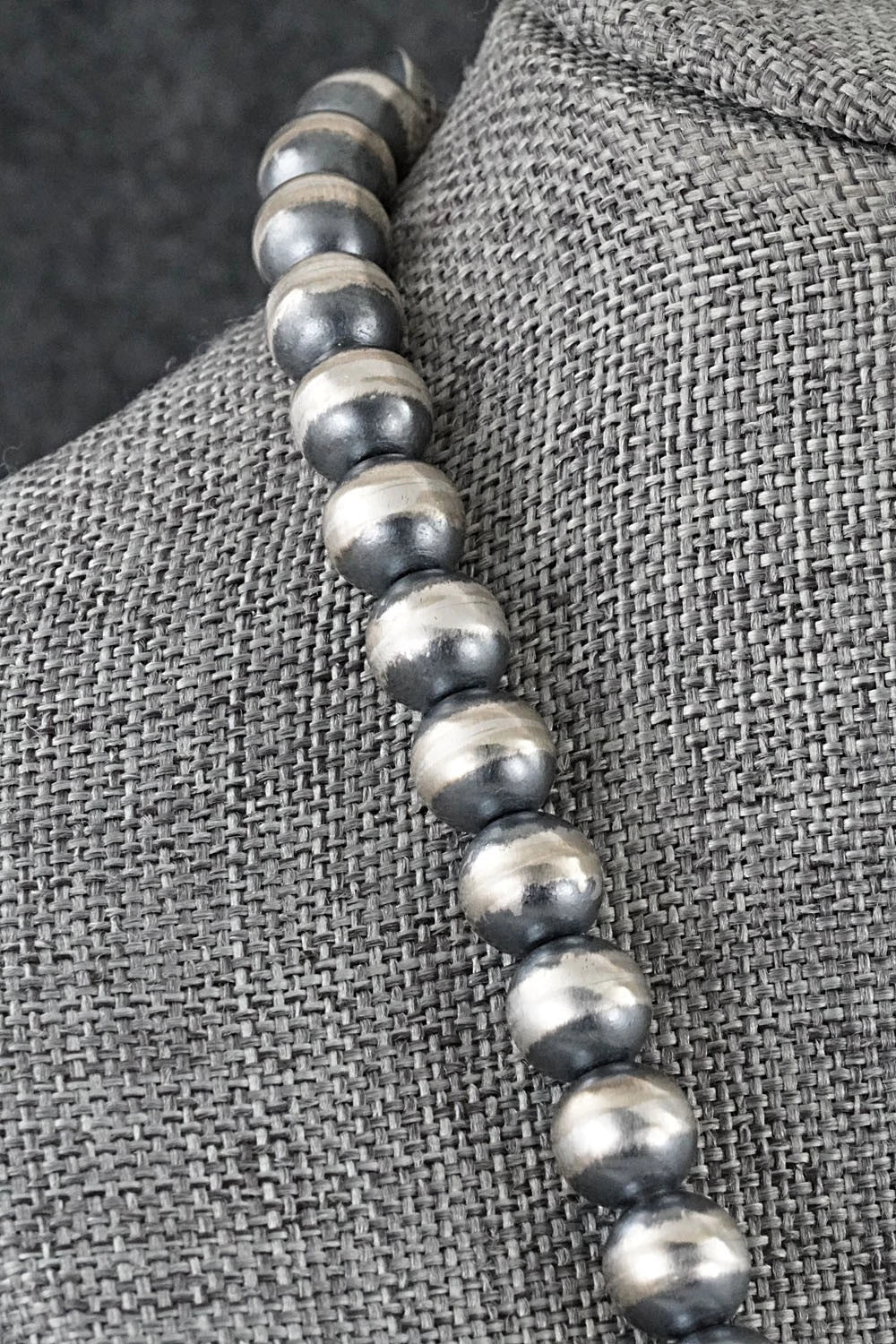 Sterling Silver Navajo Pearl Necklace 22" - Bryannen Halwood