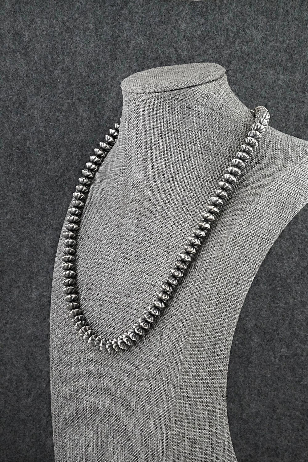 Sterling Silver Navajo Pearl Necklace 20" - Austin Haley