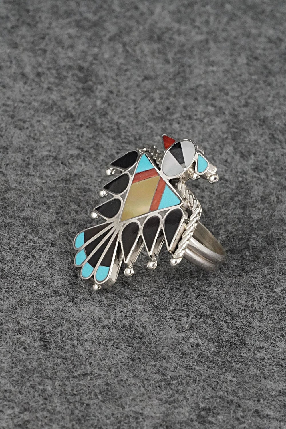 Multi-Stone & Sterling Silver Inlay Necklace Set - Adrian Wallace