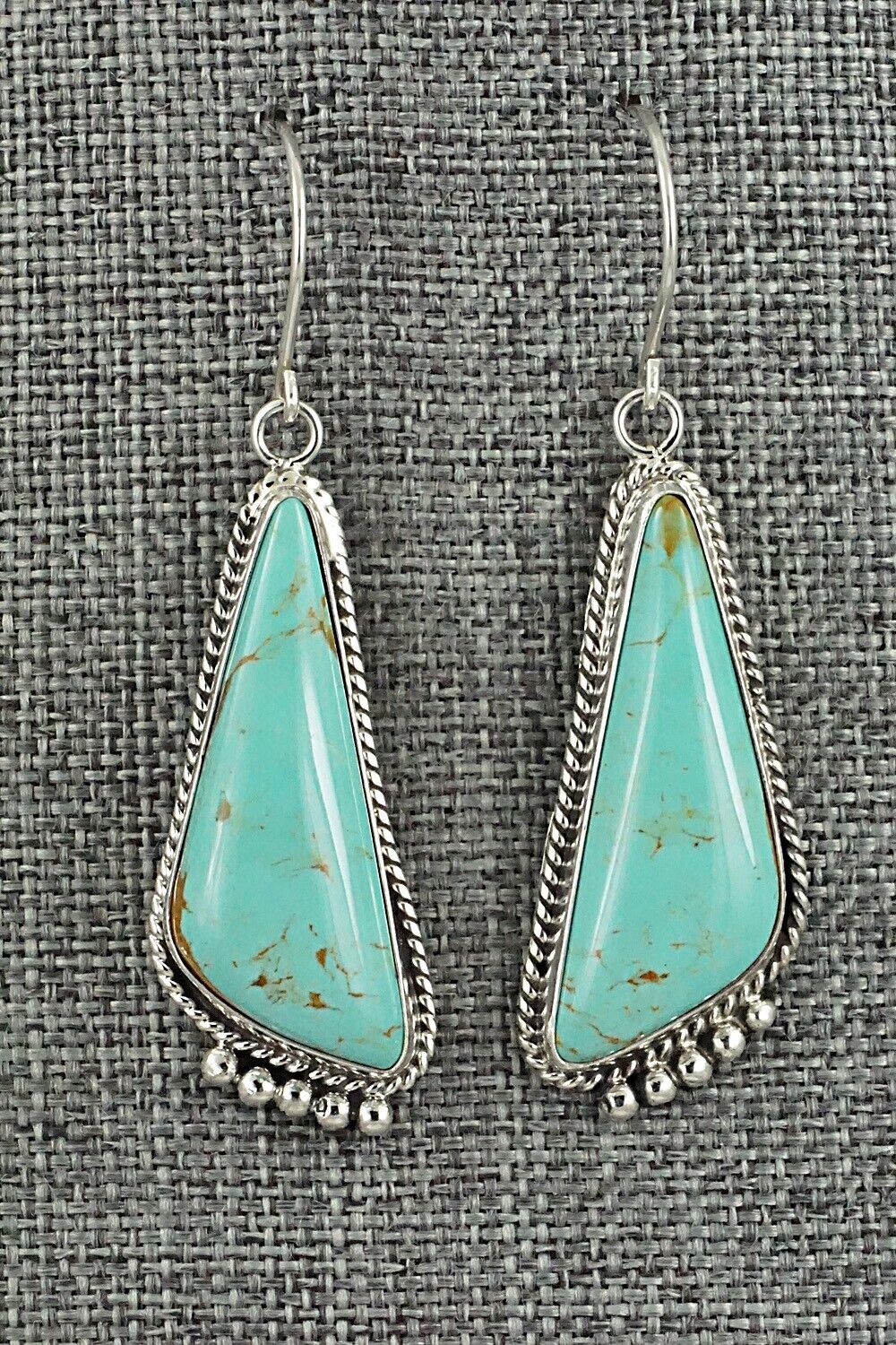 Turquoise & Sterling Silver Earrings - Rena Begay