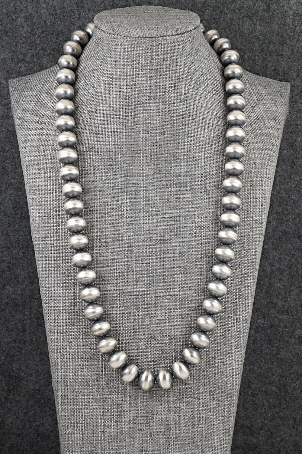 Sterling Silver Navajo Pearl Necklace 22" - Bryannen Halwood