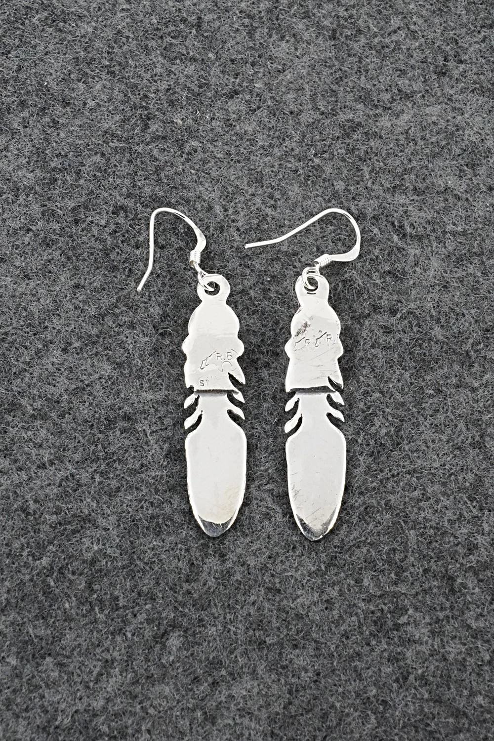Turquoise & Sterling Silver Earrings - Adelarae Yazzie