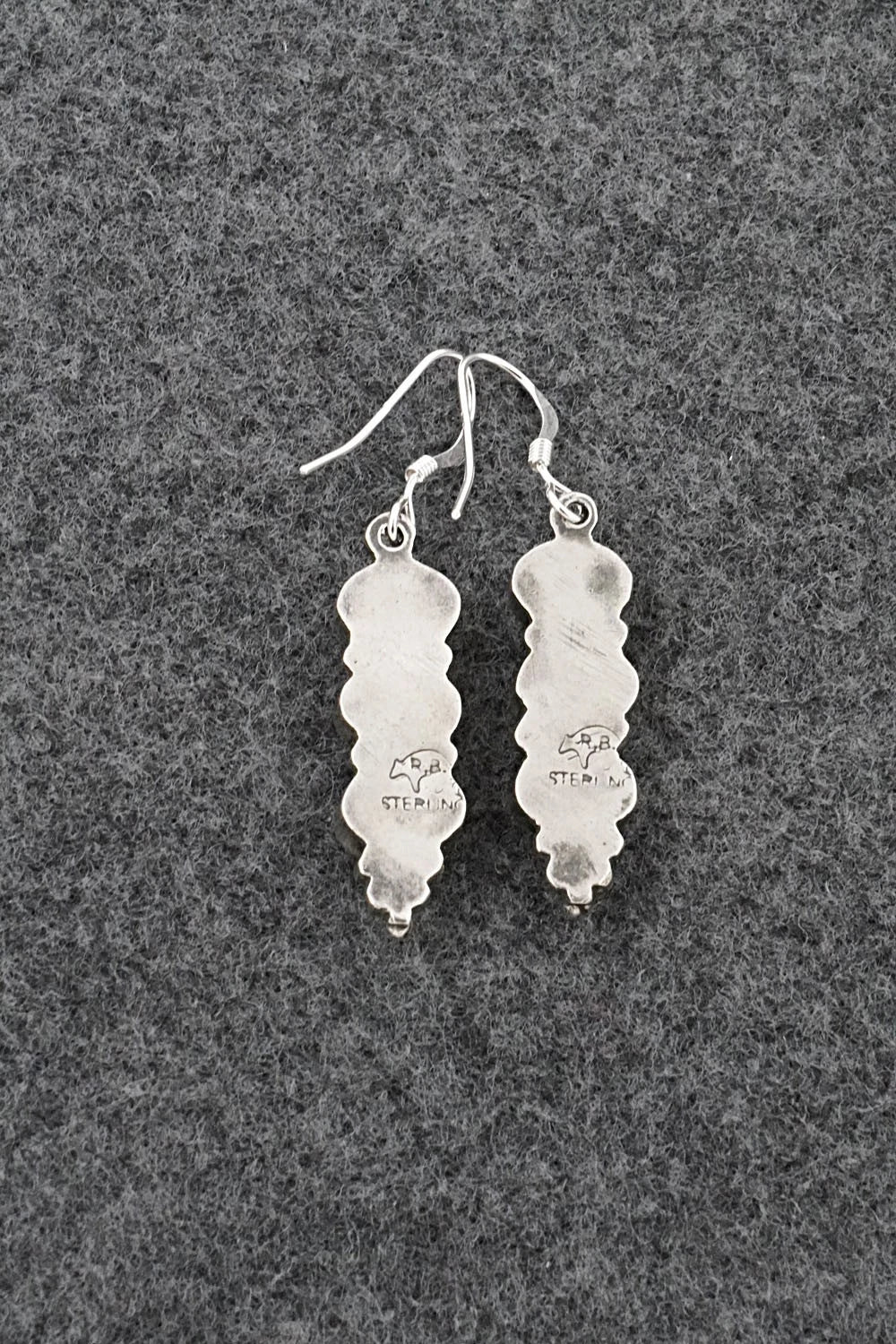 Turquoise & Sterling Silver Earrings - Gary Shorty