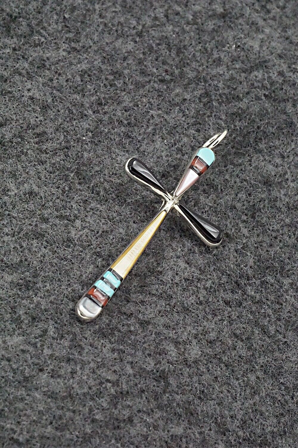 Multi Stone & Sterling Silver Pendant - Sylvester Noche