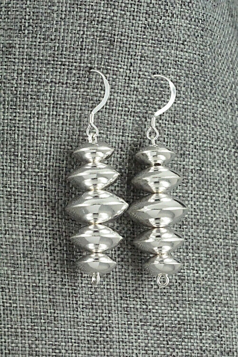 Sterling Silver Navajo Pearl Earrings - Preston Haley