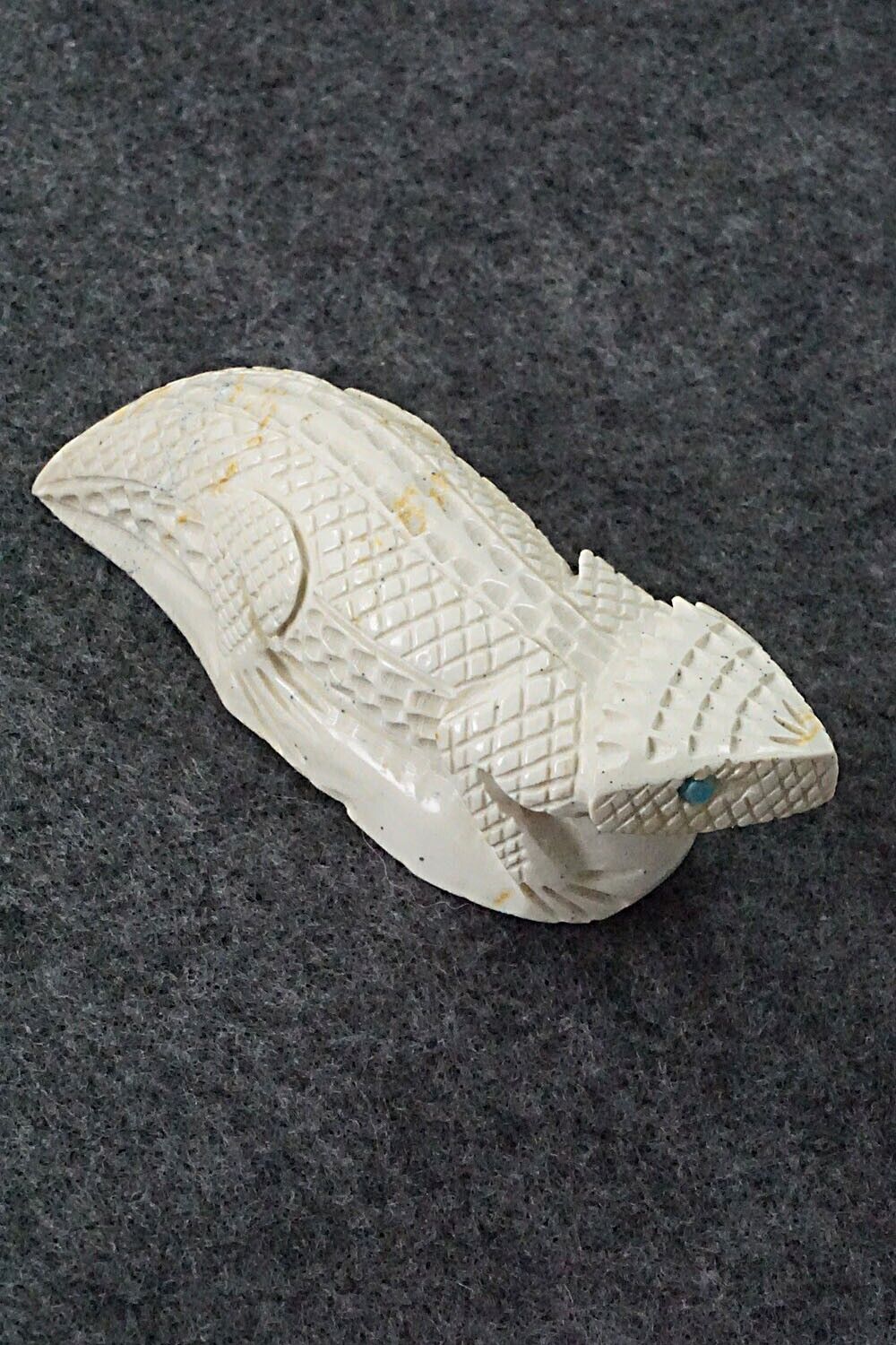 Horned Toad Zuni Fetish Carving - Jensen Charlie