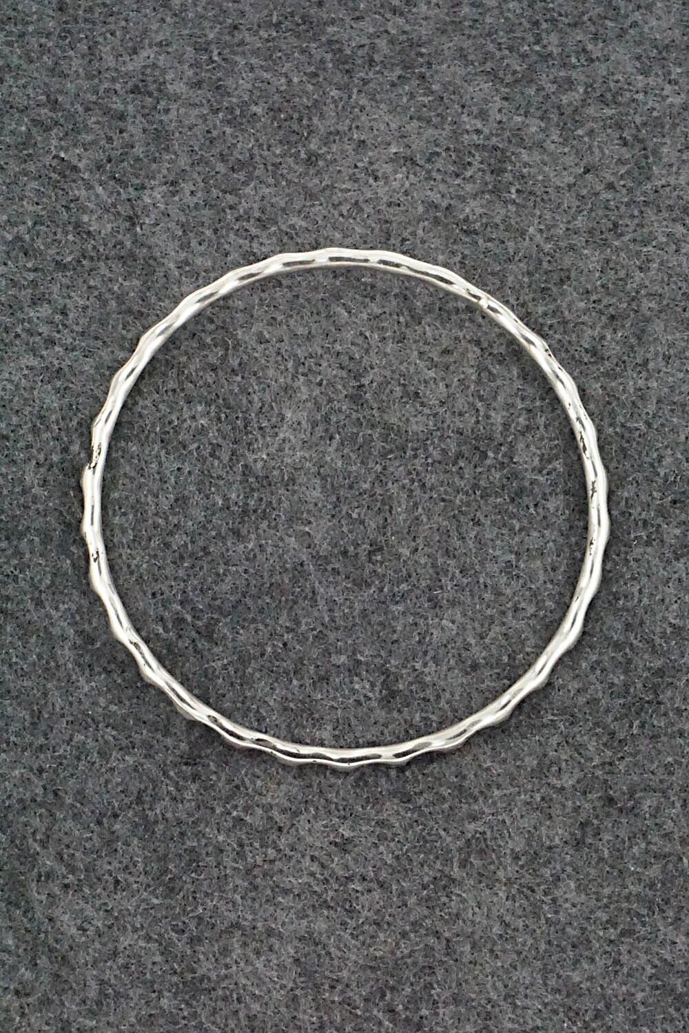 Sterling Silver Bangle Bracelet - Elaine Tahe