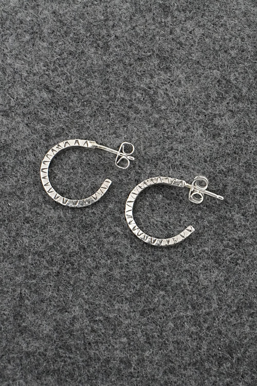 Sterling Silver Hoop Earrings - Elaine Tahe