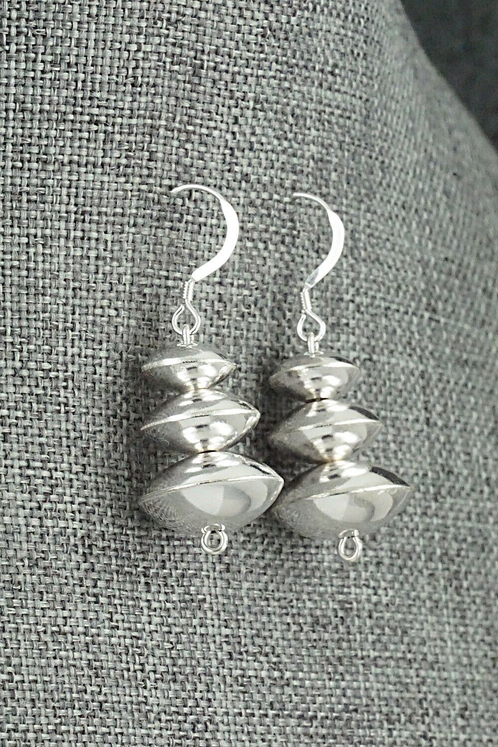 Sterling Silver Navajo Pearl Earrings - Preston Haley