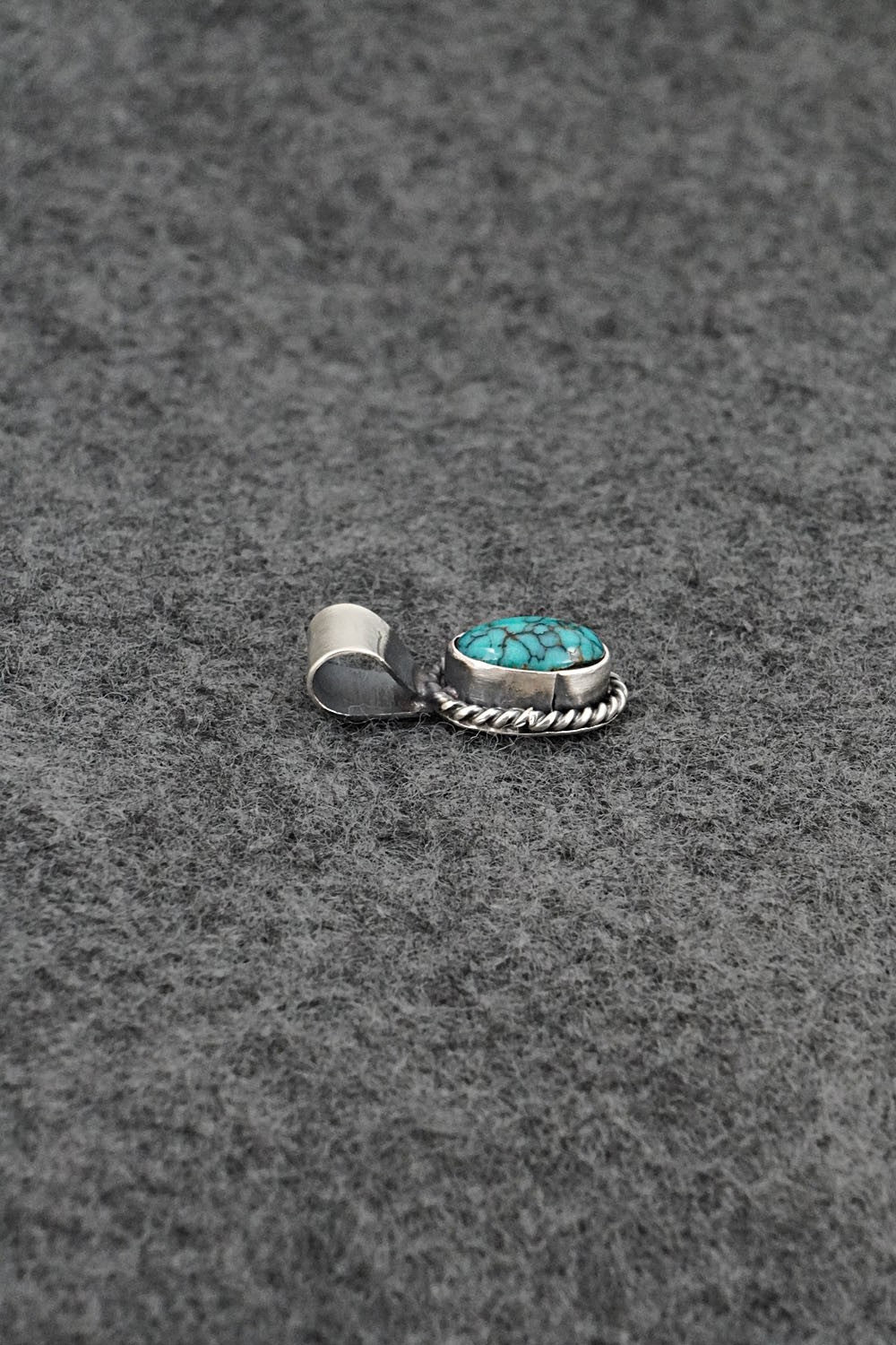 Turquoise & Sterling Silver Pendant - Rena Begay