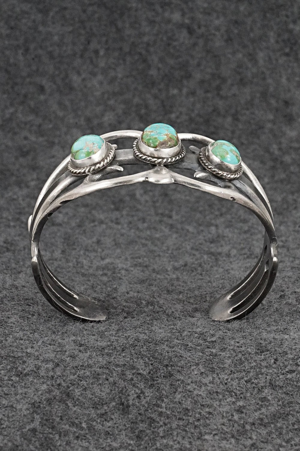 Turquoise & Sterling Silver Bracelet - Eugene Gruber