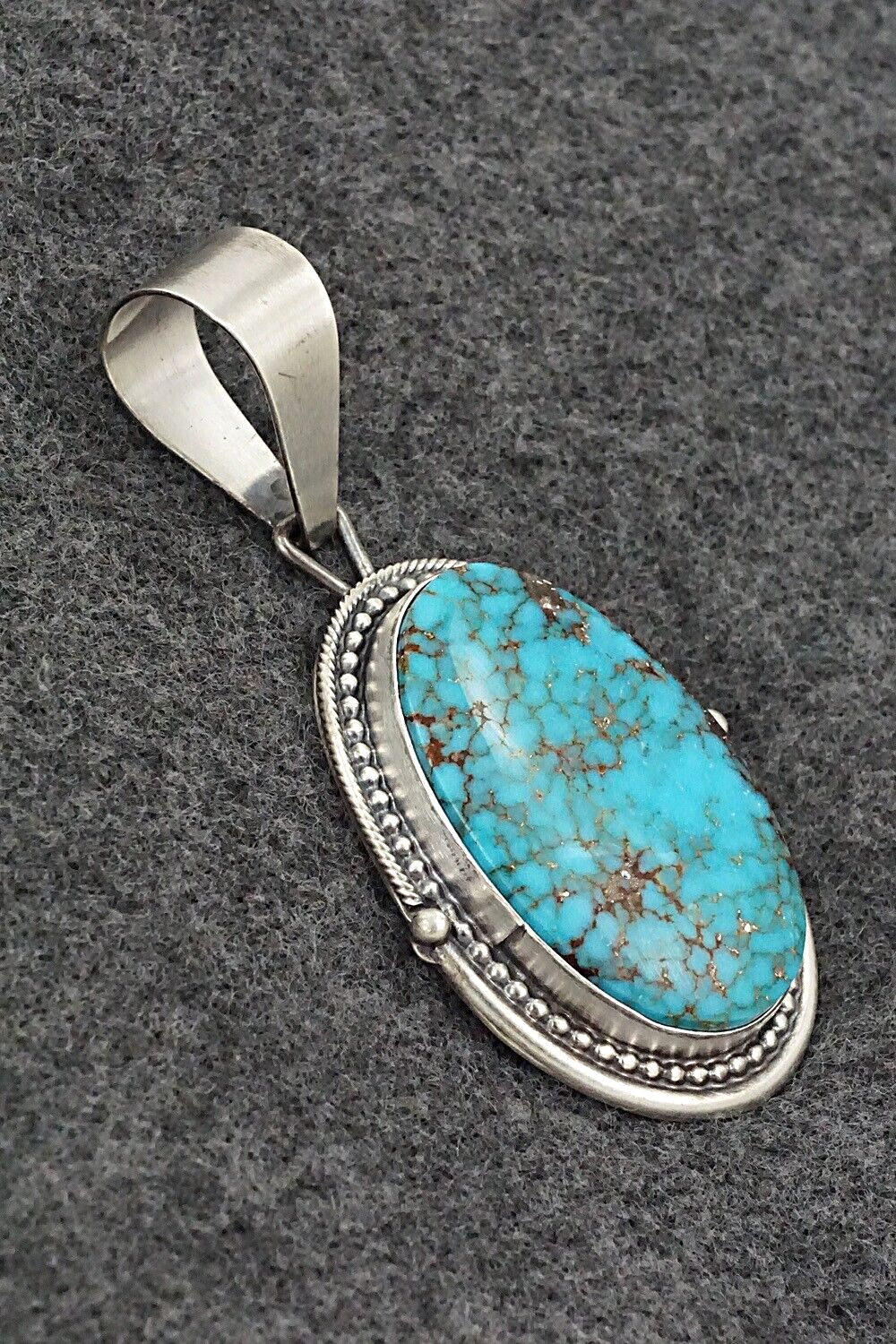 Turquoise & Sterling Silver Pendant - Daniel Benally