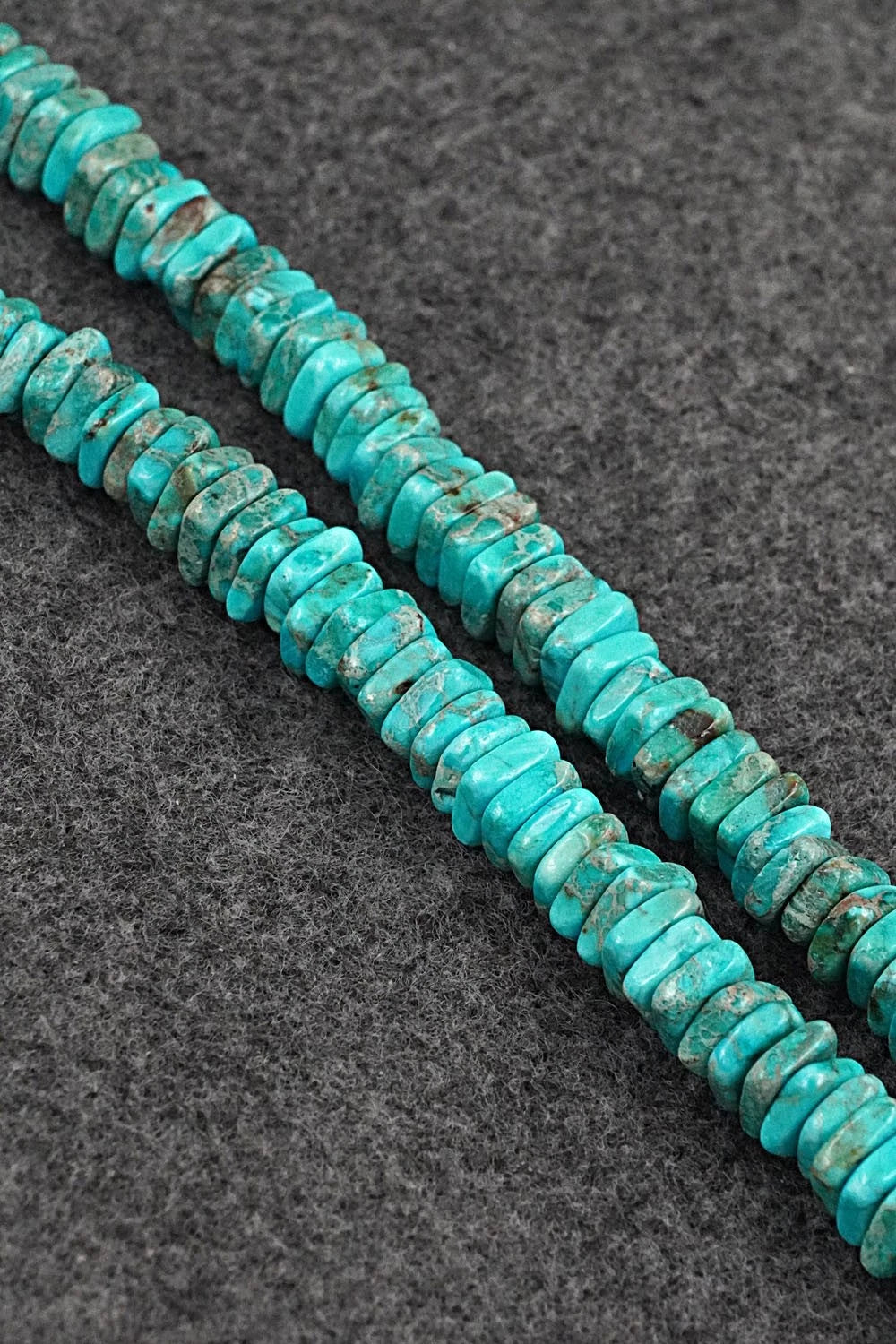 Turquoise & Sterling Silver Necklace 18" - Doreen Jake