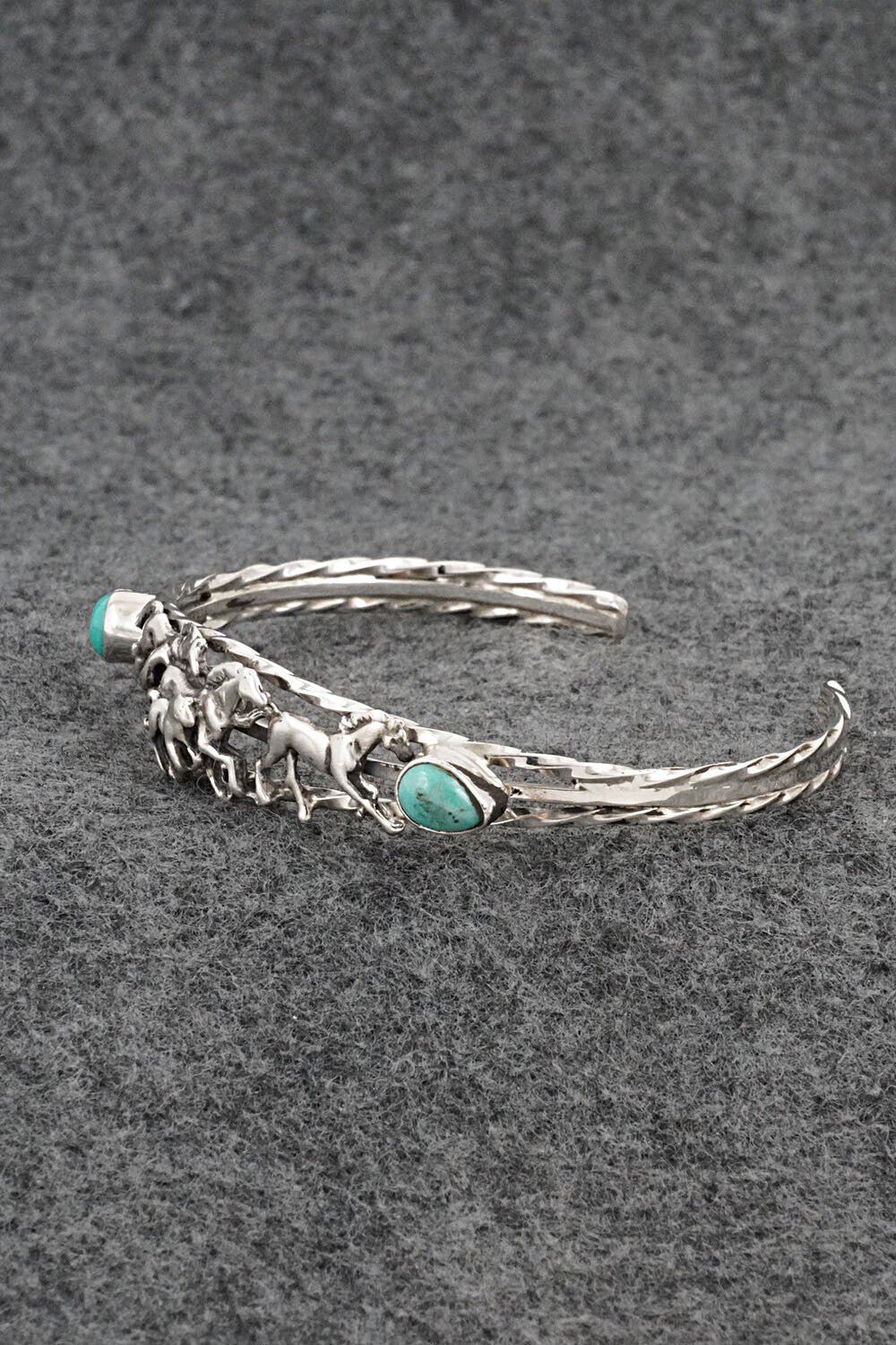 Turquoise & Sterling Silver Bracelet - Bobby Platero