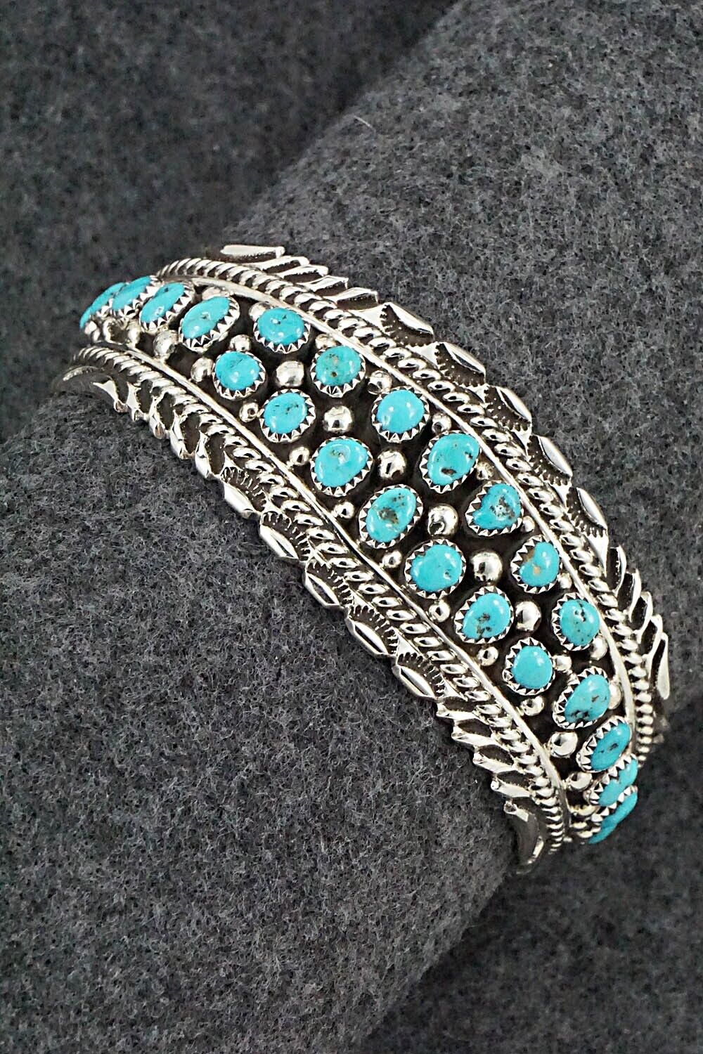 Turquoise & Sterling Silver Bracelet - Tina Jones