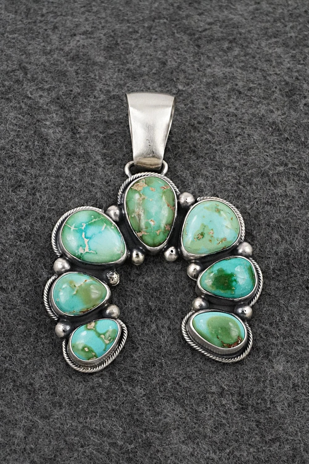 Turquoise & Sterling Silver Pendant - Paul Livingston