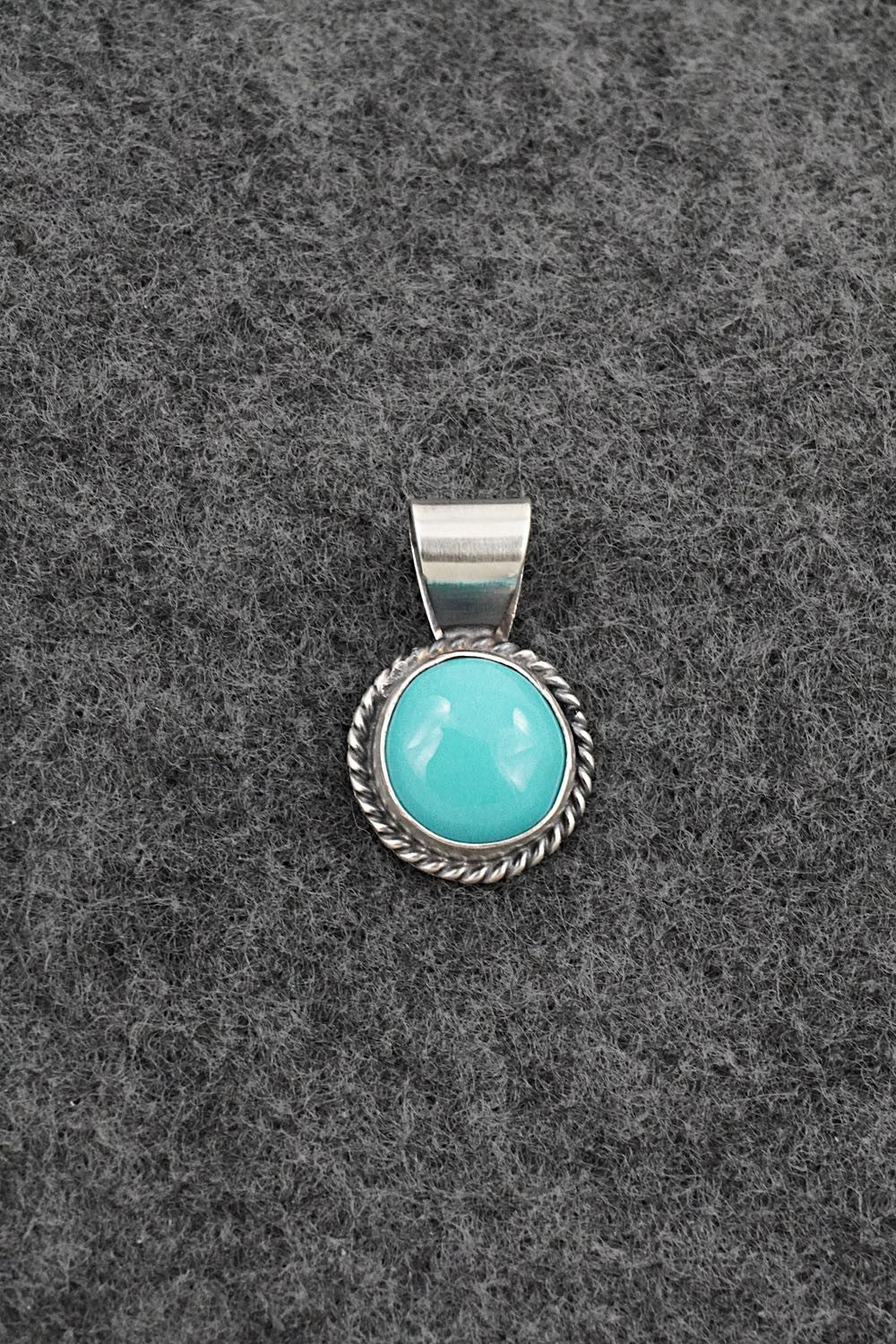 Turquoise & Sterling Silver Pendant - Rena Begay