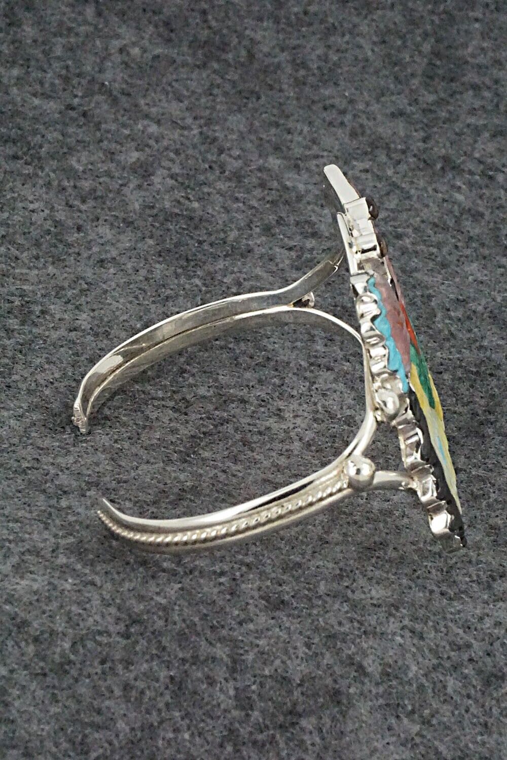 Multi Stone & Sterling Silver Inlay Bracelet - Tamara Pinto