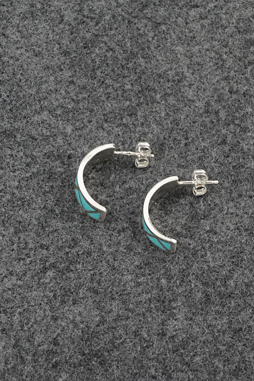 Turquoise & Sterling Silver Earrings - Charlene Sice