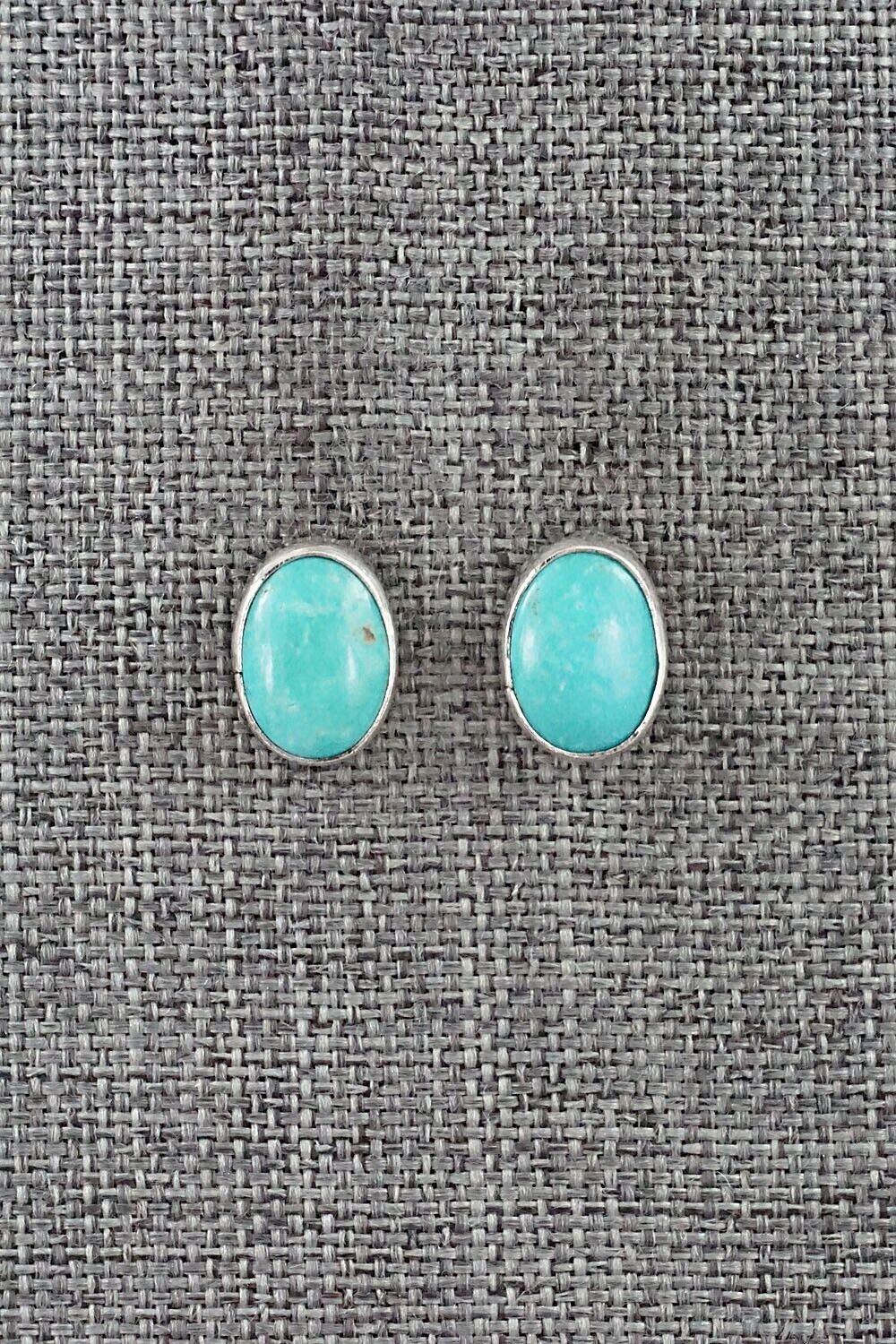 Turquoise & Sterling Silver Earrings - Marco Begaye