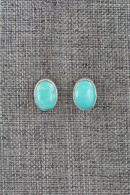 Turquoise & Sterling Silver Earrings - Marco Begaye