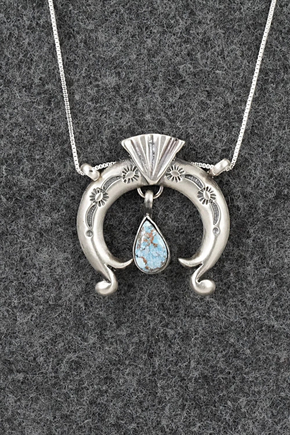 Turquoise & Sterling Silver Necklace - Gary Shorty
