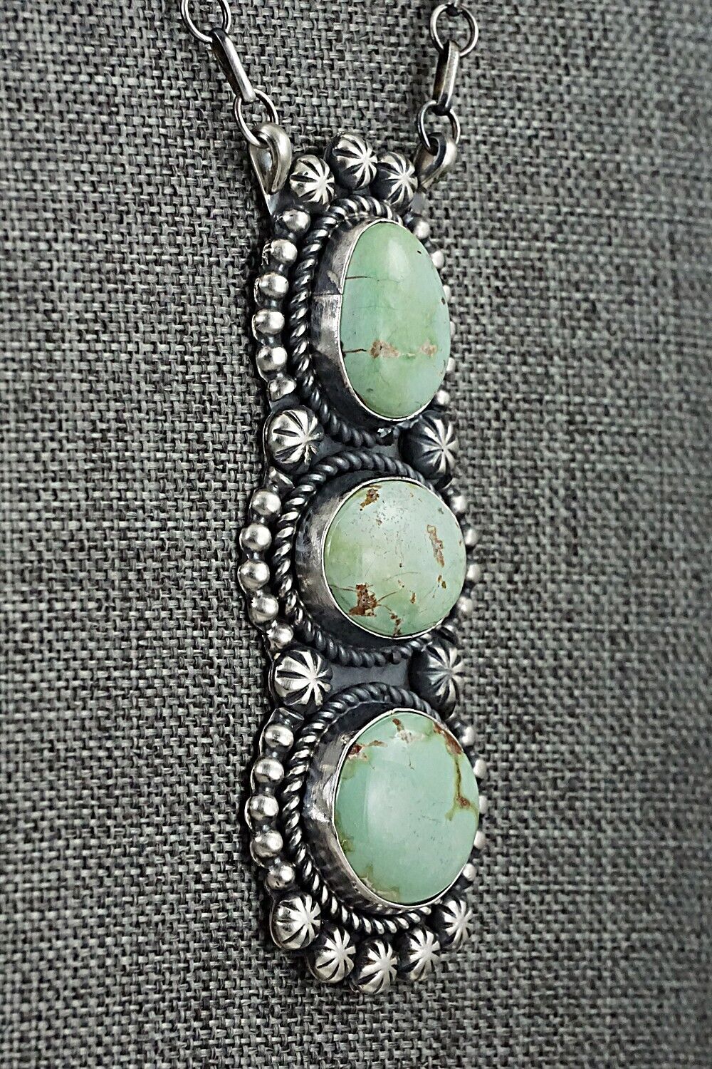 Turquoise & Sterling Silver Necklace - Jeff James