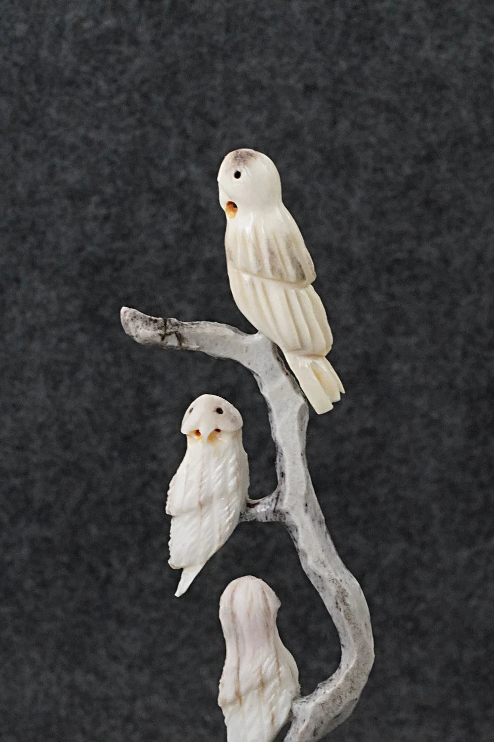 Owls Zuni Fetish Carving - Ruben Najera