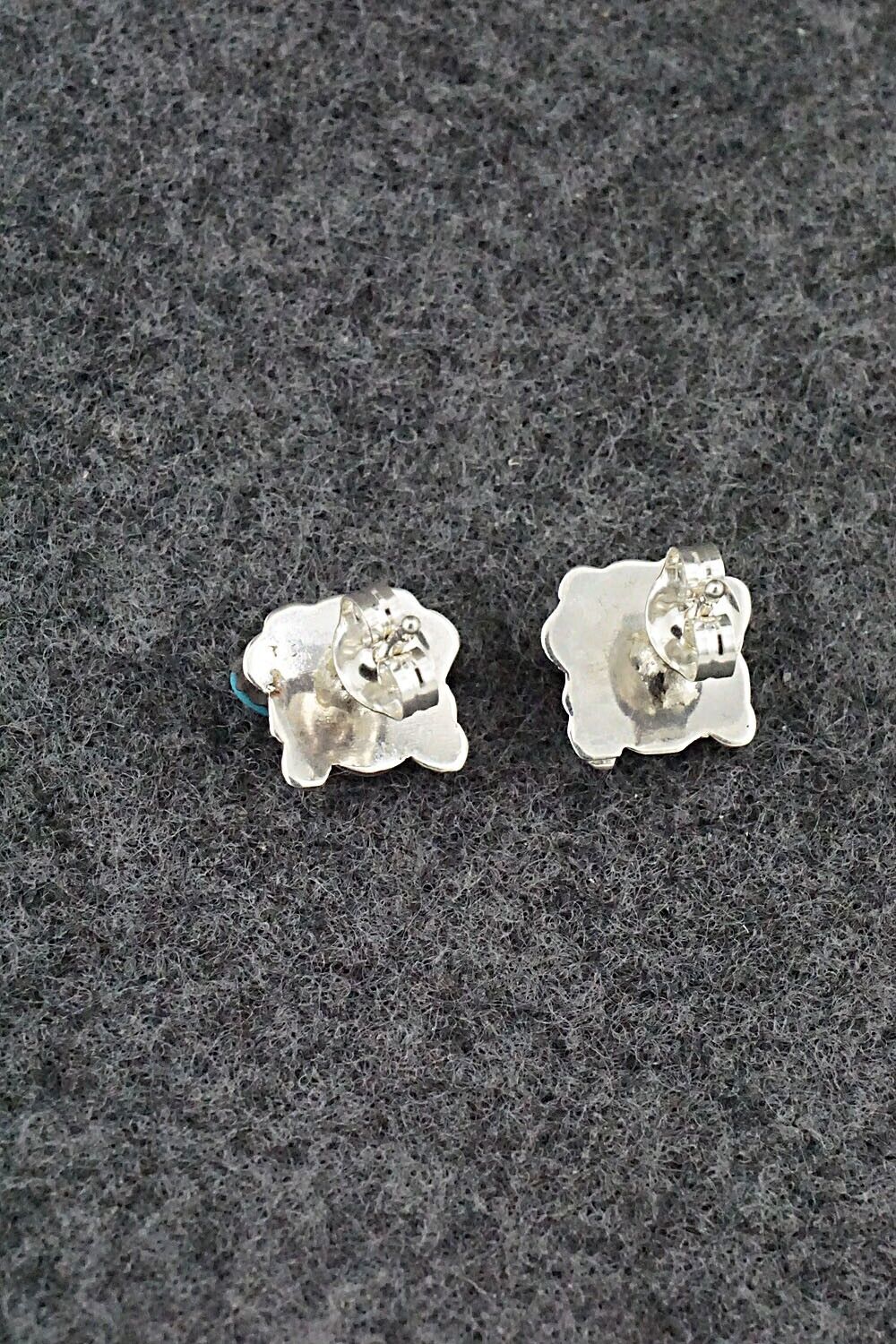 Turquoise & Sterling Silver Earrings - Alice Mutte